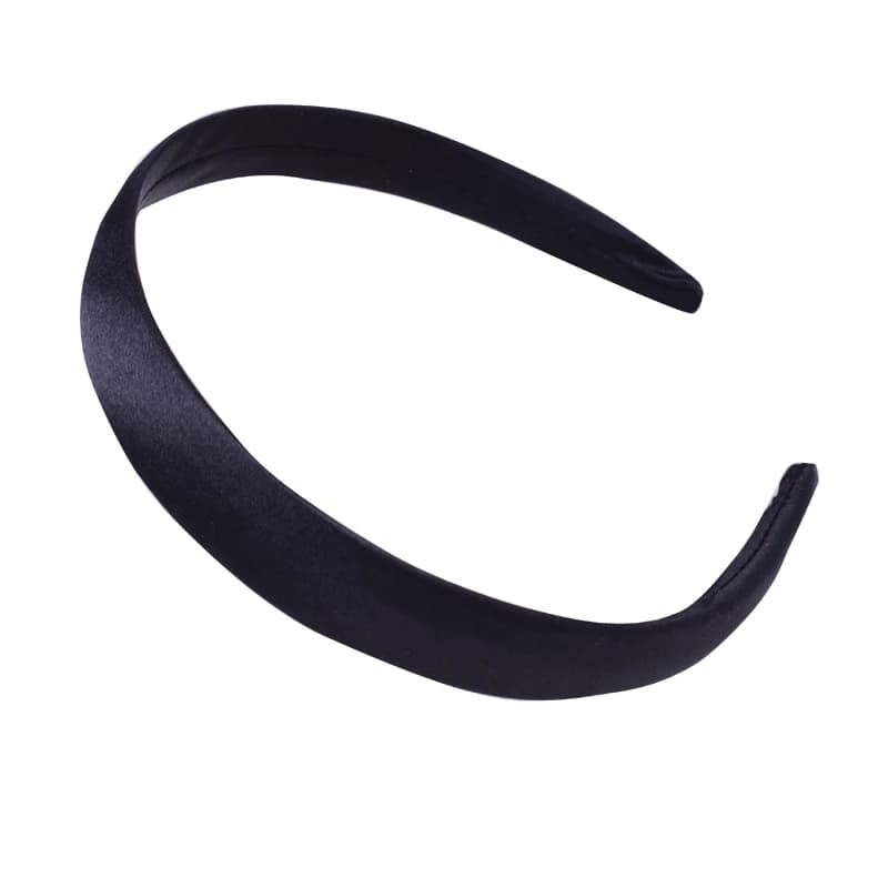 Bandeaux en résine recouverts de satin pour enfants, bandes de cheveux en satin solide, cerceau de c