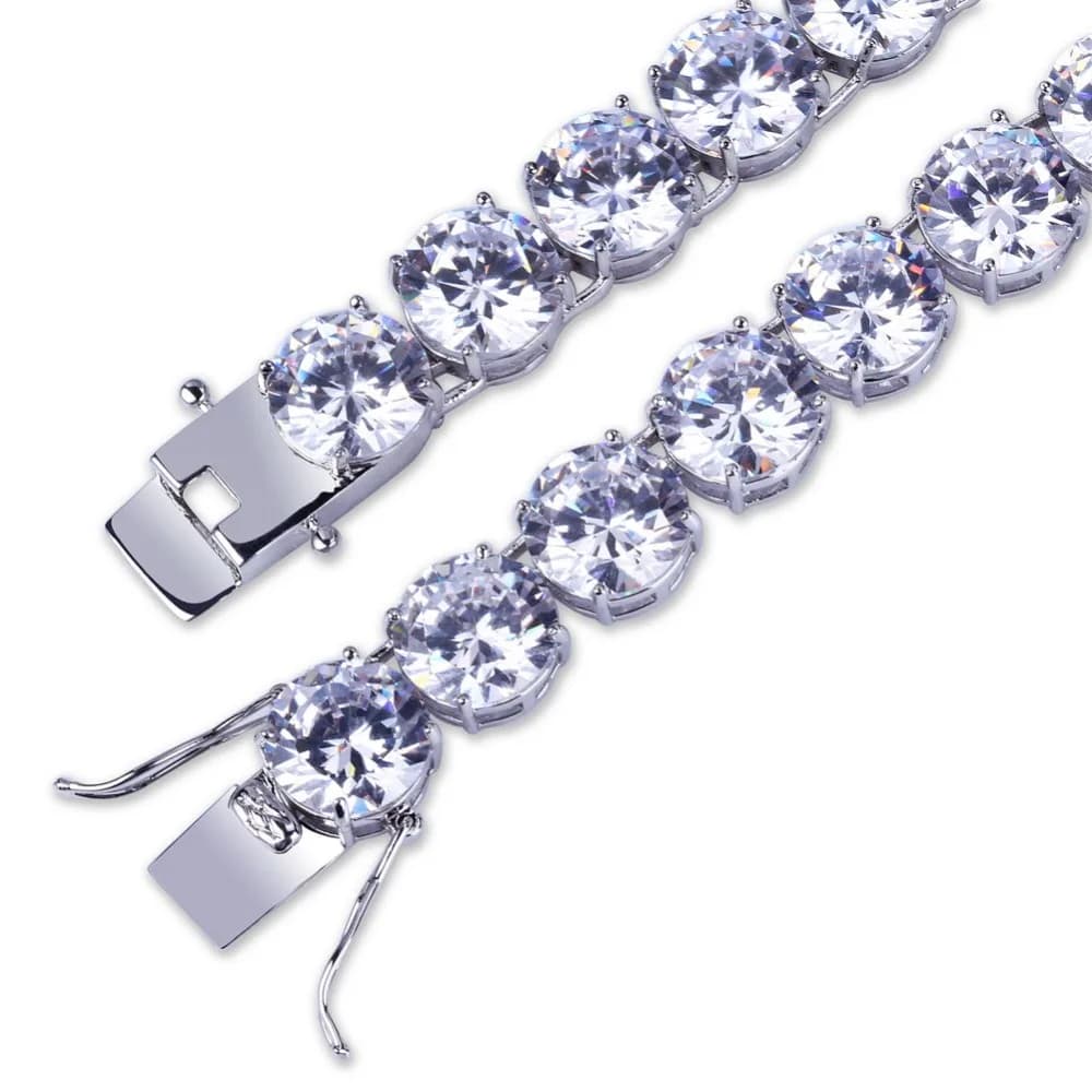 TOPGRILLZ 3mm-10mm glacé Bling AAA Zircon 1 rangée chaîne de Tennis collier hommes Hip Hop bijoux or