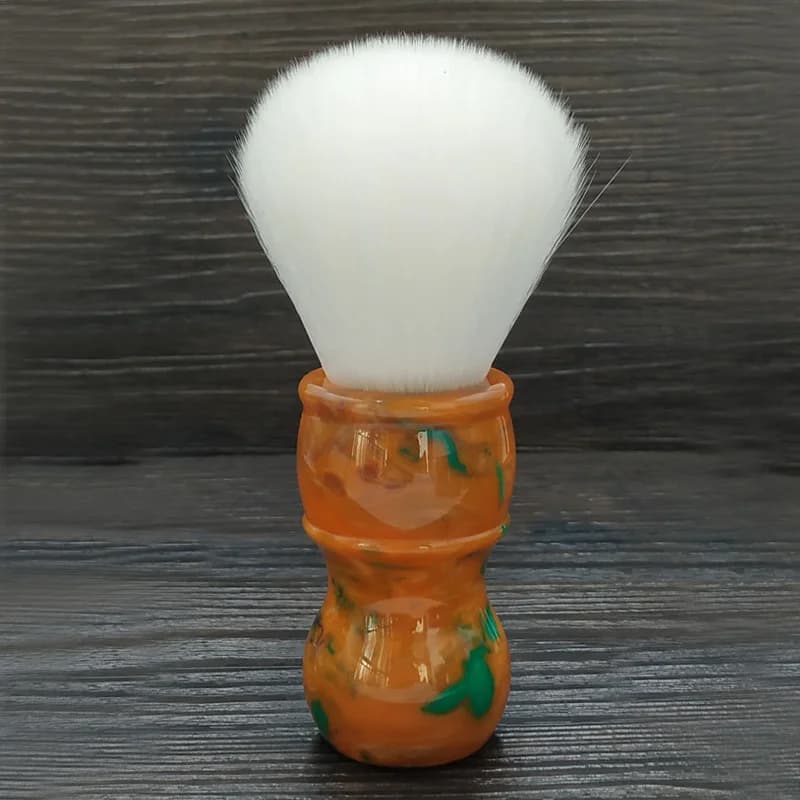 Dscosmetic – brosse de rasage en poils synthétiques en cachemire, 24mm, dense, doux, tout blanc, ave
