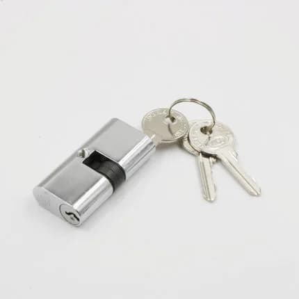 Noyau de serrure de porte intérieure, intercalaires de serrure à cadran unique, trou OB en verre, no