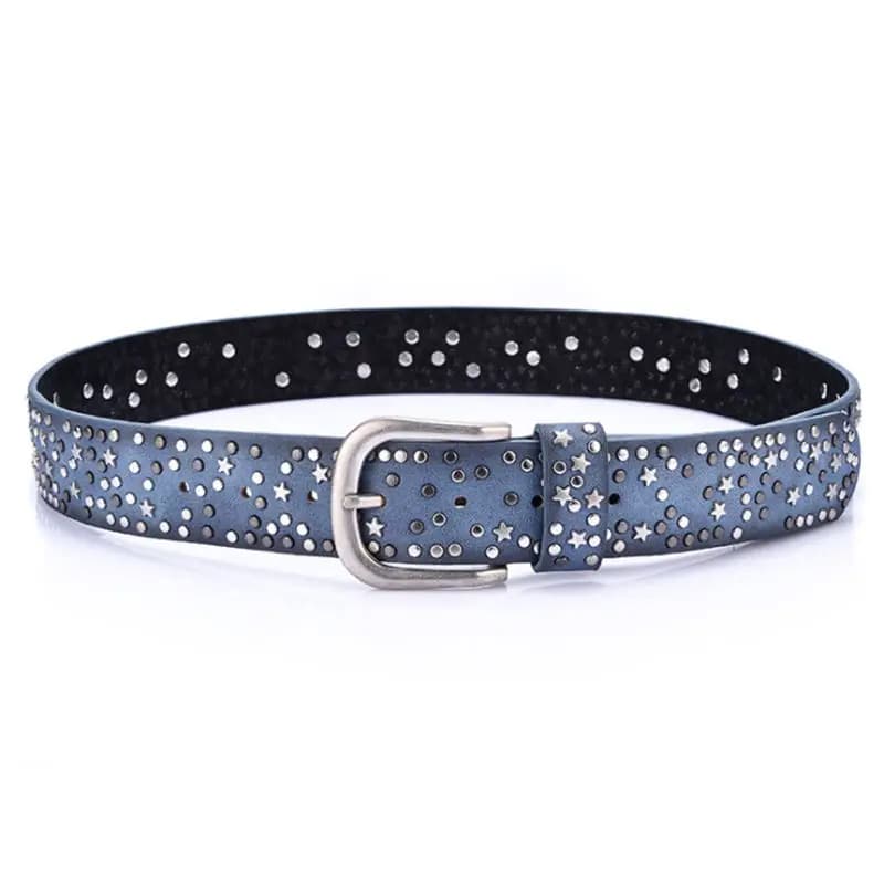 BOKADIAO femmes ceinture Punk boucle ardillon Vintage géométrie Rivets luxe dame Original ceintures 