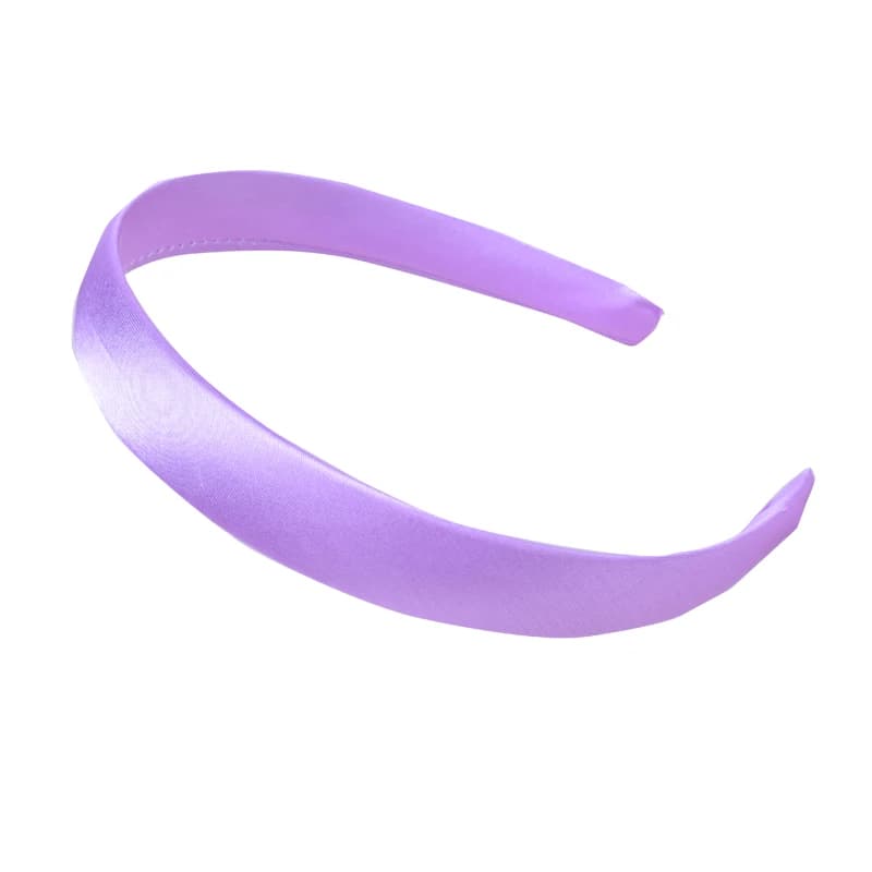 Bandeaux en résine recouverts de satin pour enfants, bandes de cheveux en satin solide, cerceau de c