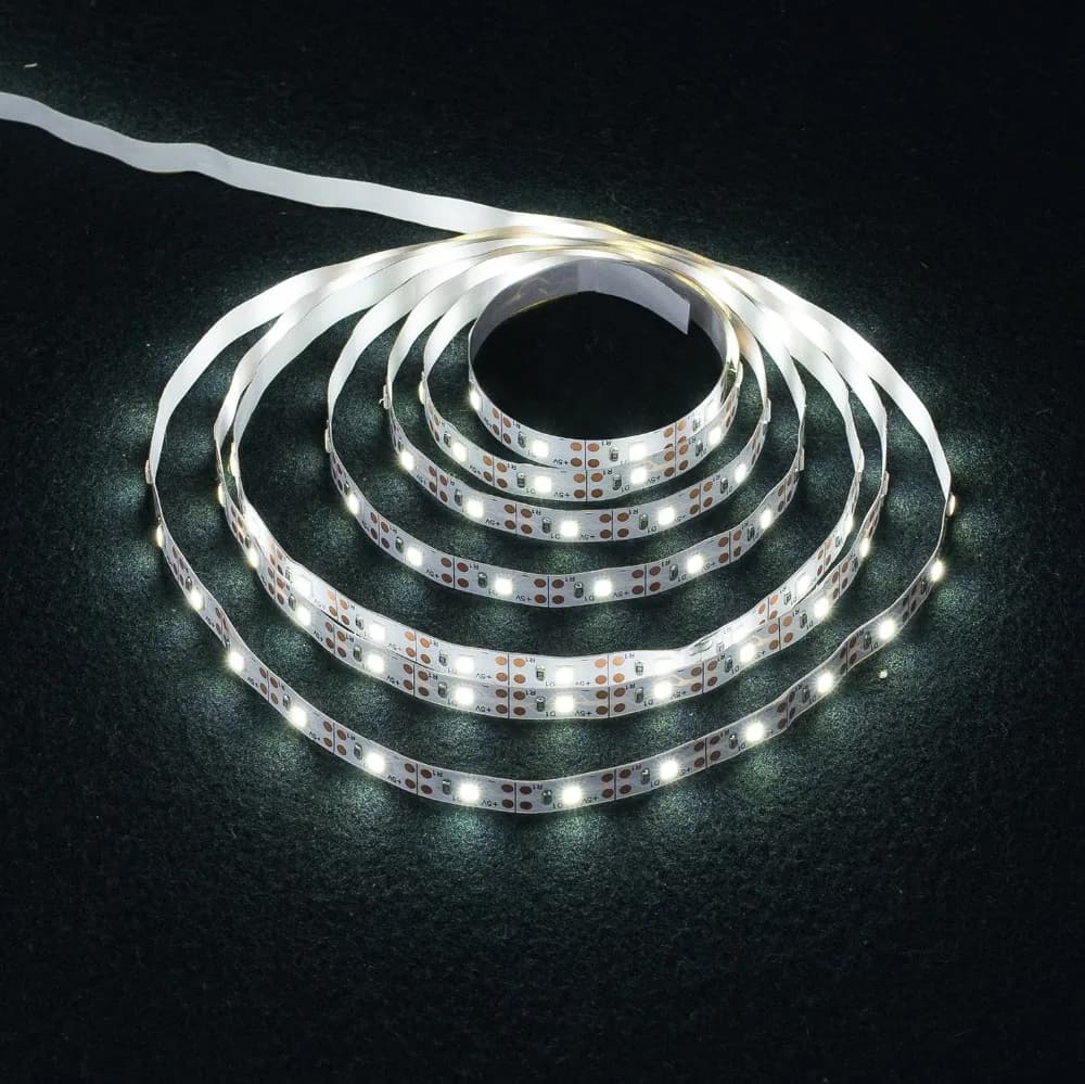 Bande lumineuse Led SMD2835, 50cm, 1M, 2M, 3M, 4M, 5M, ruban d'éclairage Flexible, blanc/blanc chaud
