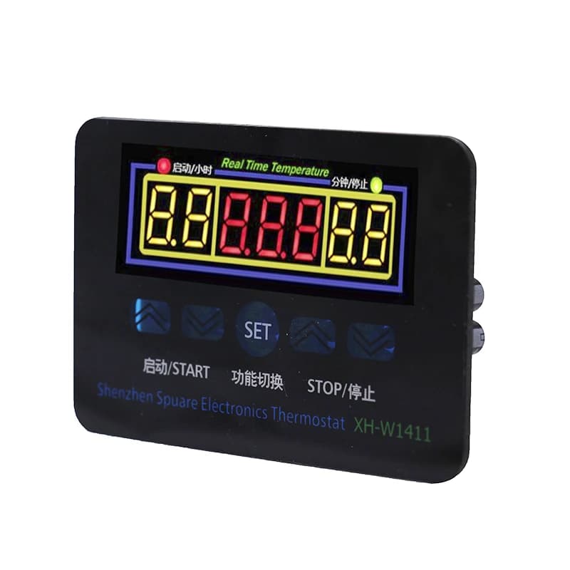 W1411 220V Thermostat de contrôle de chauffage et de refroidissement avec fonctions de minuterie 20%