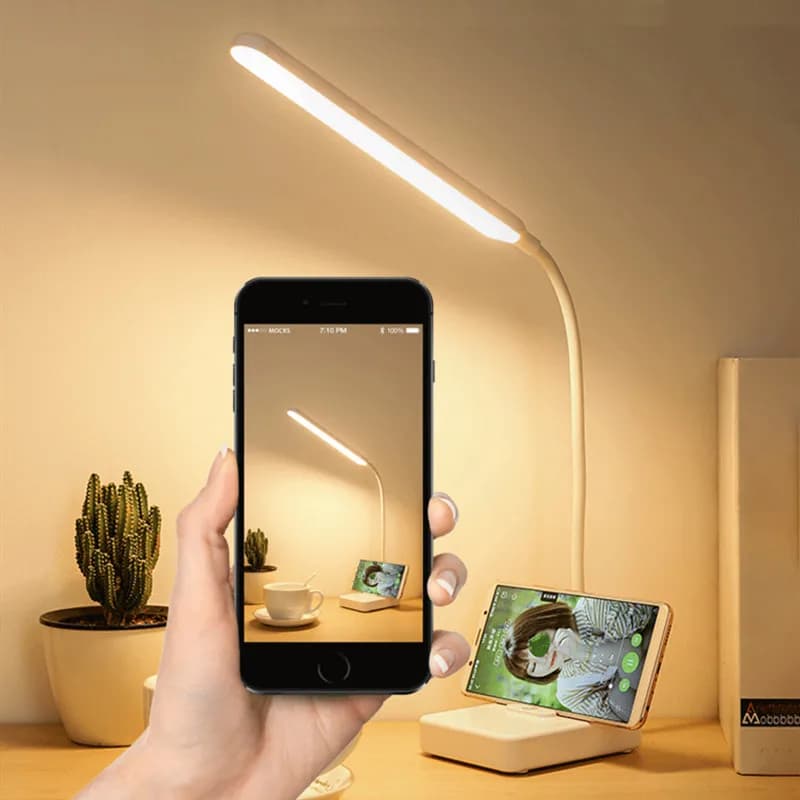 LED tactile gradation lampe de bureau USB charge lecture protection des yeux table lumière apprentis