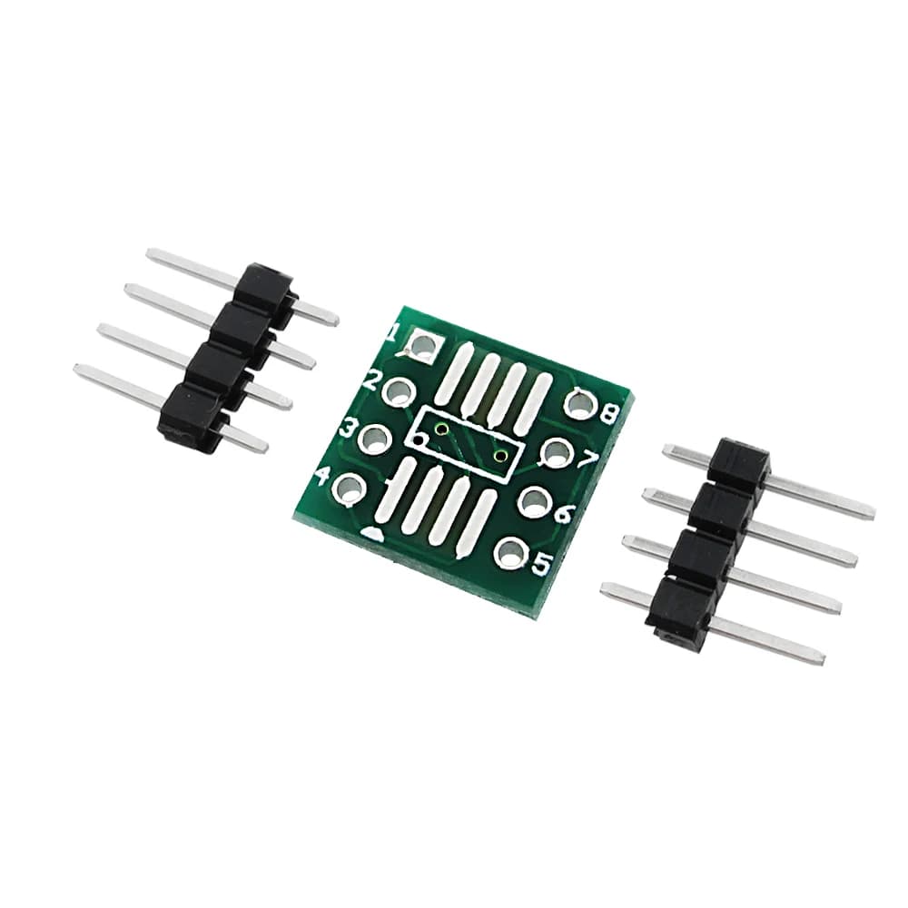10 pièces/uno MSOP / SOIC / TSSOP SOP8 tour DIP8 IC adaptateur prise/plaque d'adaptation/PCB PB-FREE