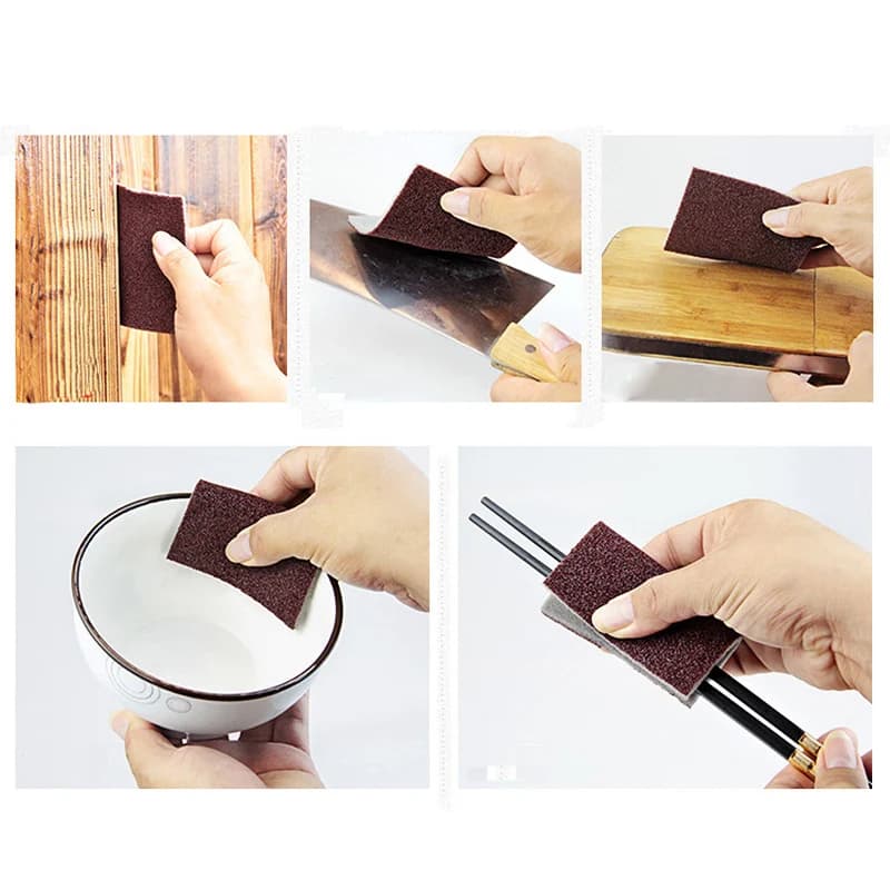 Éponge magique en mélamine carborundum, gomme de cuisine pour casserole, casseroles, éponges à vaiss