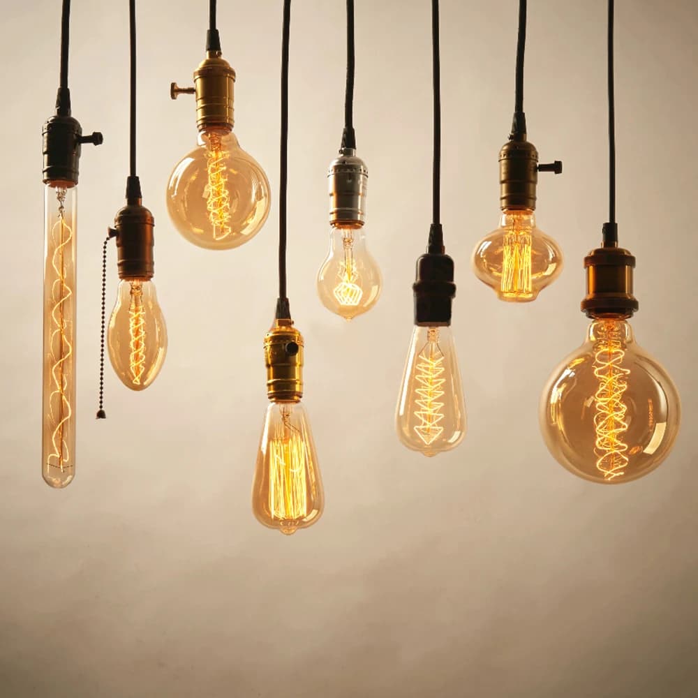 Ampoule Edison rétro Vintage E27 40w 220v, Ampoule Vintage, lampe Edison à Filament, ampoule à incan