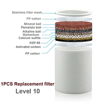 Filtre de douche à eau pour salle de bain, adoucisseur d'eau dure, élimination du chlore, bain filtr