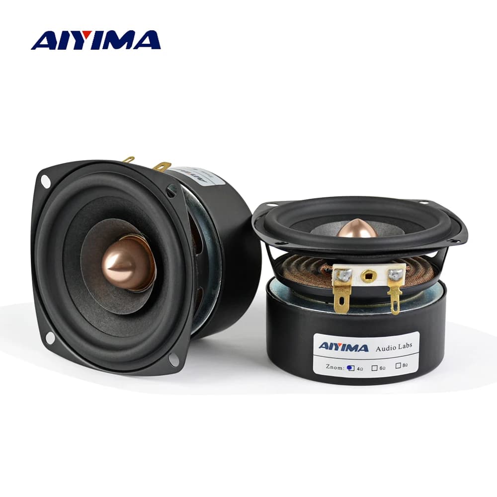 AIYIMA-Haut-parleur audio à gamme complète, HiFi Bullet, aigus, médiums, basses, haut-parleur bricol
