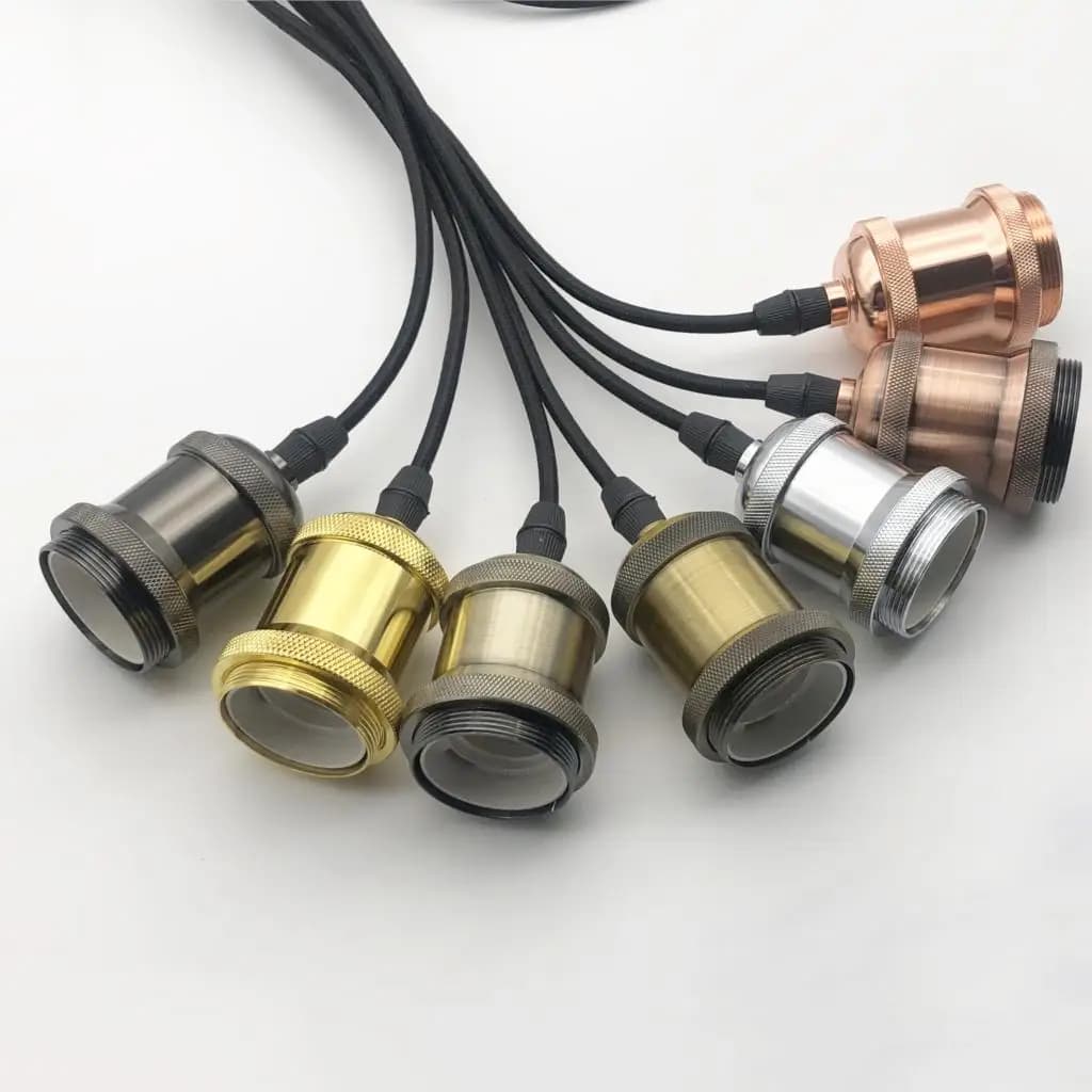 Support de lampe rétro industrielle, lampe Edison rétro Vintage, lumière pendentif à douille, E27, b