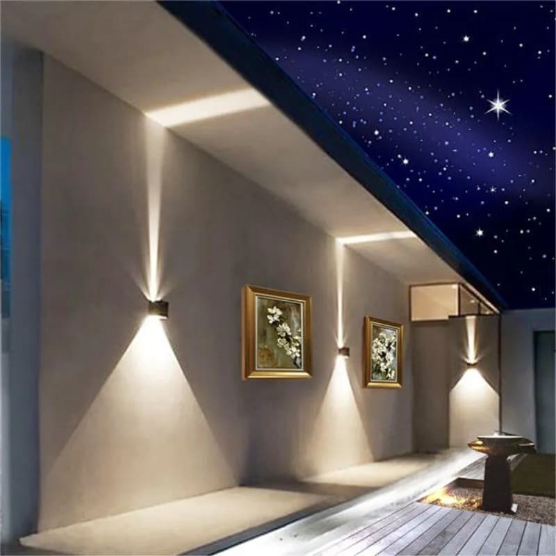 6W 12W mur LED lumière extérieure étanche IP65 porche jardin applique balcon terrasse décoration écl