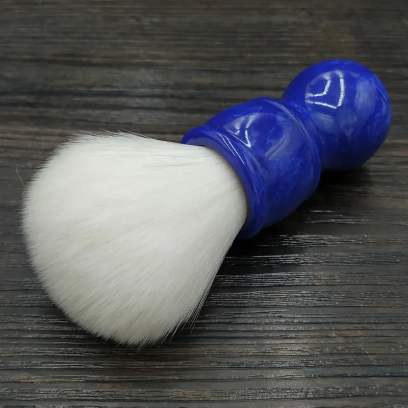 Dscosmetic – brosse de rasage en poils synthétiques en cachemire, 24mm, dense, doux, tout blanc, ave