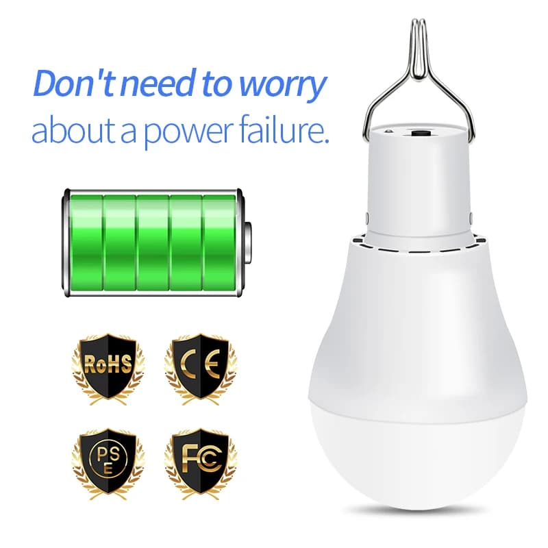 CanLing LED lampe solaire 15 W 250LM USB 5 V lumière solaire Portable extérieur camping tente ampoul