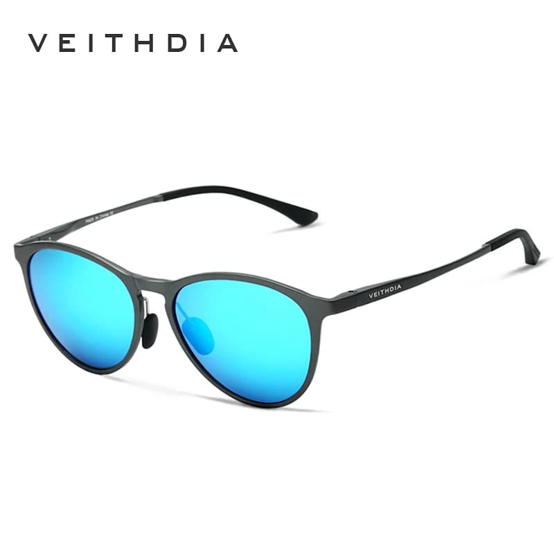 VEITHDIA-Lunettes de soleil rétro en aluminium magnésium pour hommes femmes, lunettes de soleil de c
