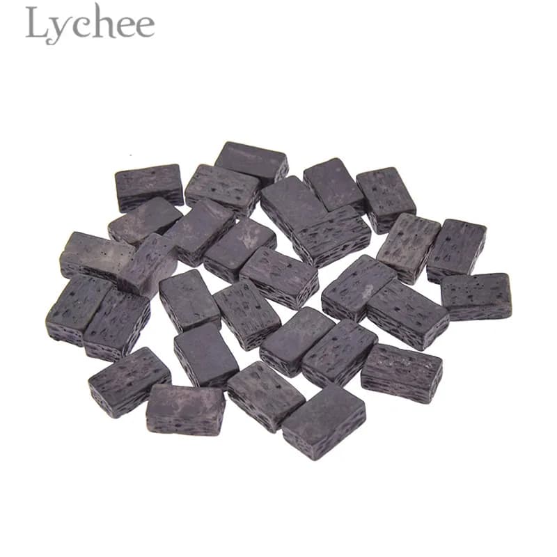Lychee Life 20 pièces/30 pièces brique murale Miniature Mini briques décor de jardin bricolage maiso