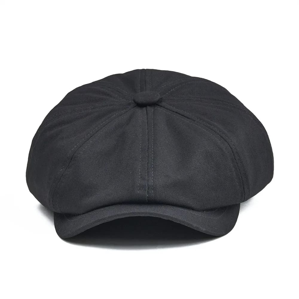 Casquette Gavroche BOTVELA en Coton Sergé pour Homme, Chapeau à Huit Panneaux pour Femme, Casquettes