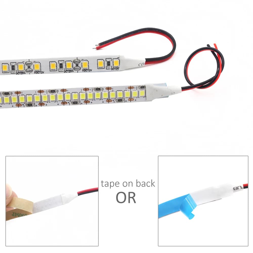 12V LED bande SMD 2835 1M 2M 3M 4M 5M LED bande bande lumière 120LED/M 240LED/M blanc chaud bande Fl