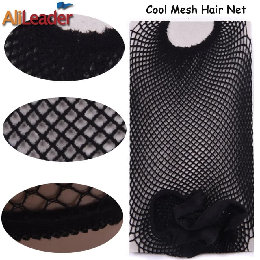 Filet à cheveux en nylon élastique pour femme, bonnet de perruque à extrémité ouverte, casquettes en