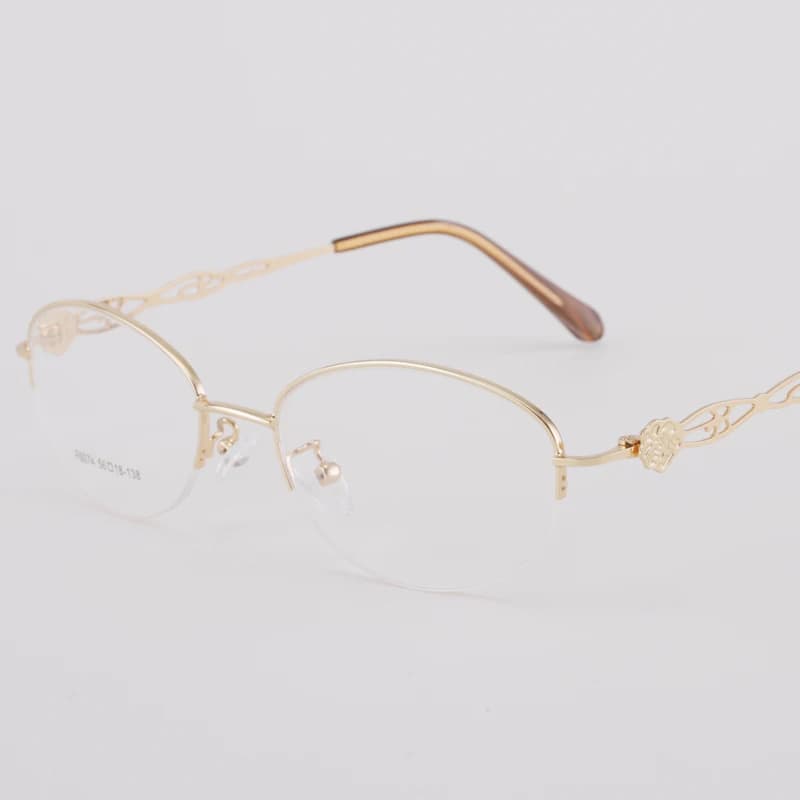 BCLEAR demi-monture alliage lunettes cadre optique Prescription Semi-jante lunettes cadre pour lunet
