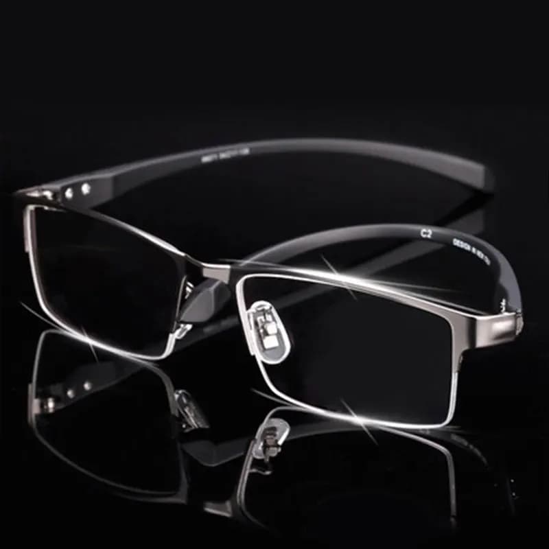 Monture de lunettes en alliage pour hommes, branches flexibles, jambes, matériau en alliage de galva