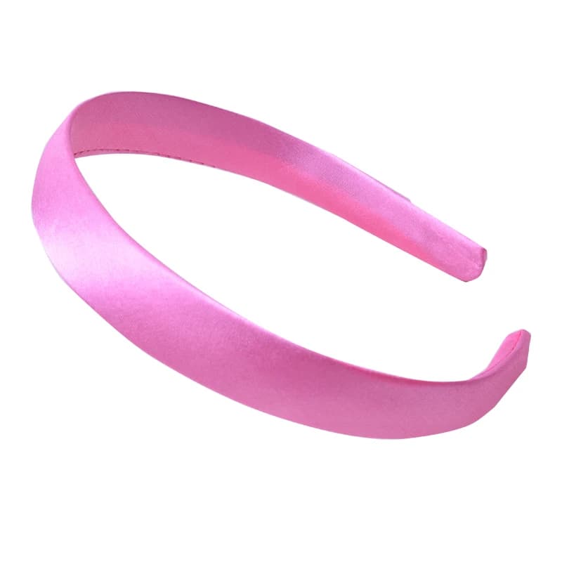 Bandeaux en résine recouverts de satin pour enfants, bandes de cheveux en satin solide, cerceau de c