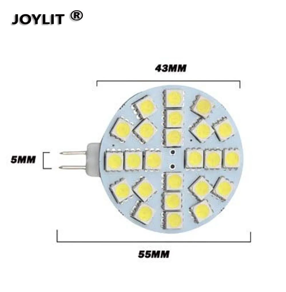 Ampoule Led G4 5050 SMD, lumière CRI90 1W 2W 3W DC 12V 6/9/12/24Led 360 degrés 3000K Wam blanc, lamp