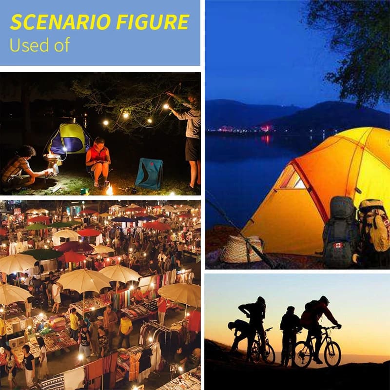CanLing LED lampe solaire 15 W 250LM USB 5 V lumière solaire Portable extérieur camping tente ampoul