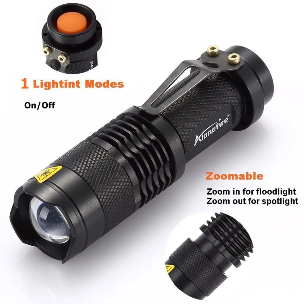Lampe de poche à Zoom à lumière rouge, Mini chasse, abeilles, pêche, vaisseaux sanguins, astronomie,