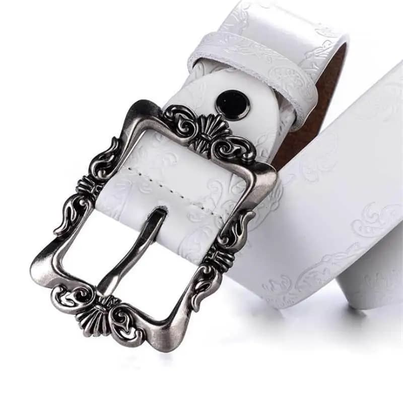 BOKADIAO ceinture en cuir véritable pour femmes chaudes Punk marque de luxe ceintures de créateur po