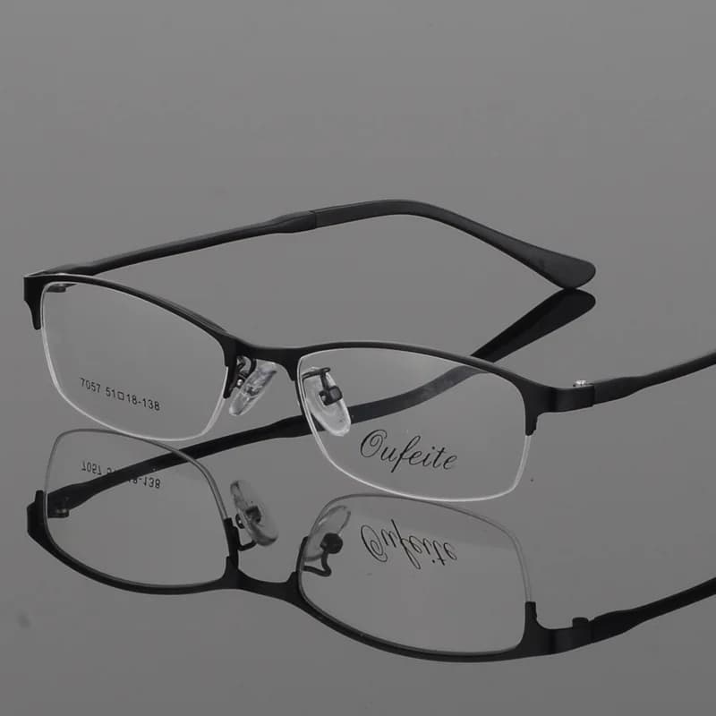 BCLEAR – monture de lunettes en alliage métallique pour femmes, cadre Ultra-léger, demi-bord, optiqu
