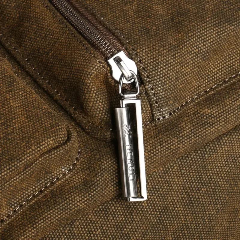 Ruil – mallette multifonction rétro classique pour hommes, porte-documents en toile, Vintage, résist