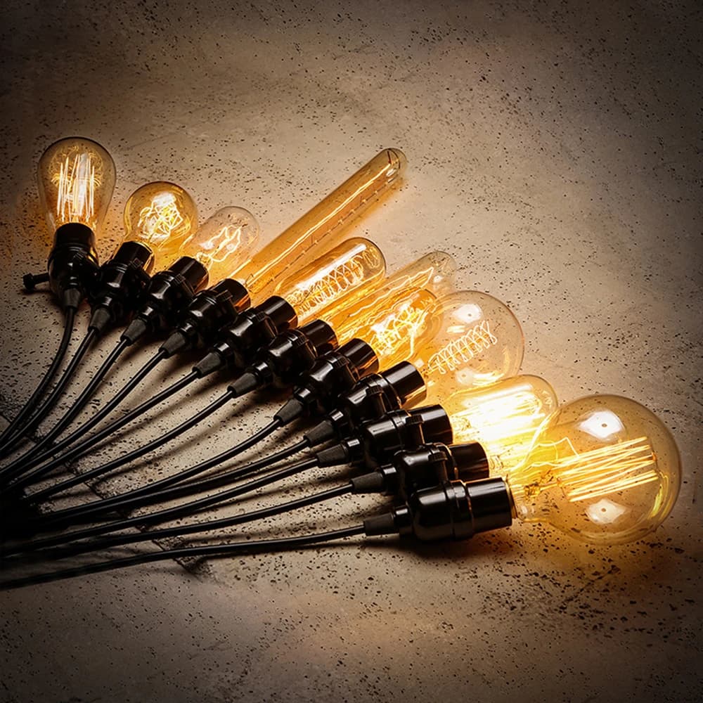 Ampoule Edison rétro Vintage E27 40w 220v, Ampoule Vintage, lampe Edison à Filament, ampoule à incan