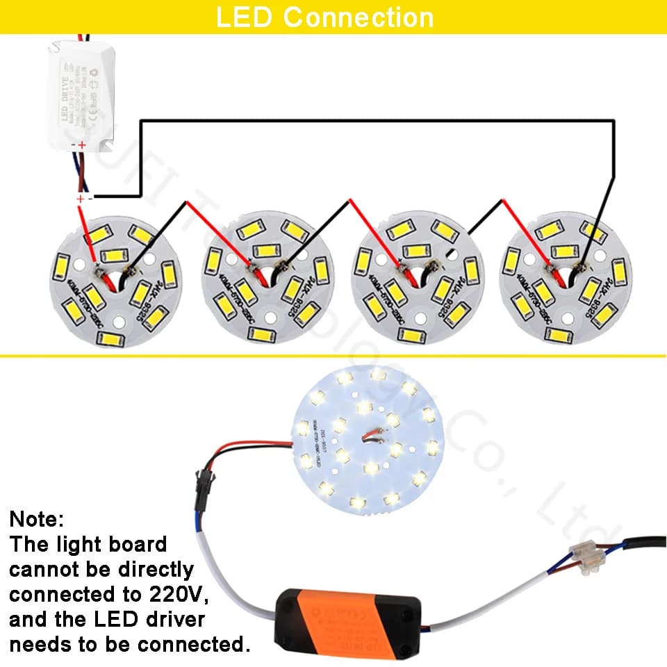 Panneau lumineux LED PCB avec puces SMD5730, plaque de lampe en aluminium pour bricolage, ampoule de
