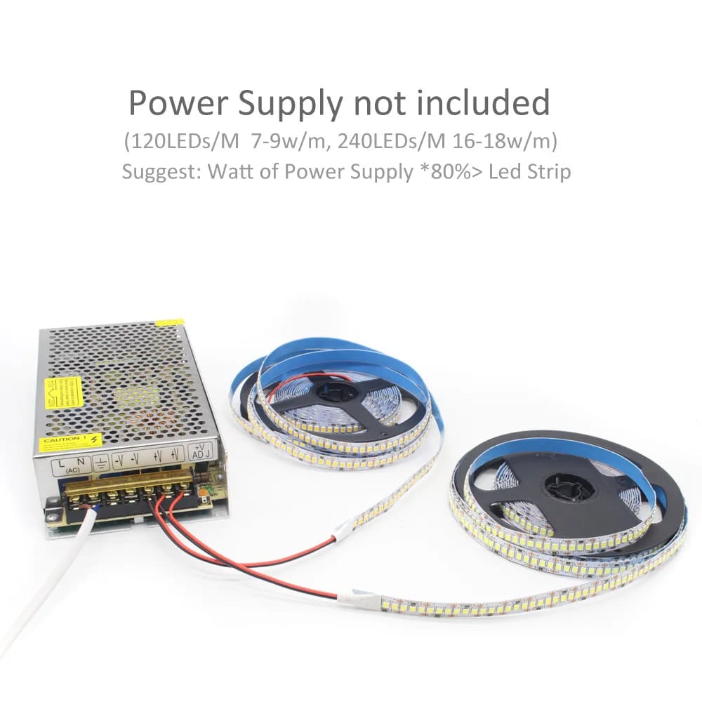 12V LED bande SMD 2835 1M 2M 3M 4M 5M LED bande bande lumière 120LED/M 240LED/M blanc chaud bande Fl
