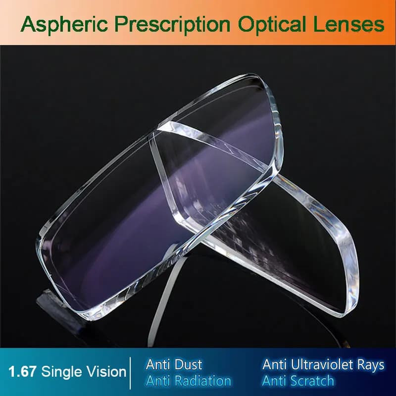 Lunettes optiques asphpopularité à vision unique, verres contrevenants, UV400, anti-rayonnement, lun