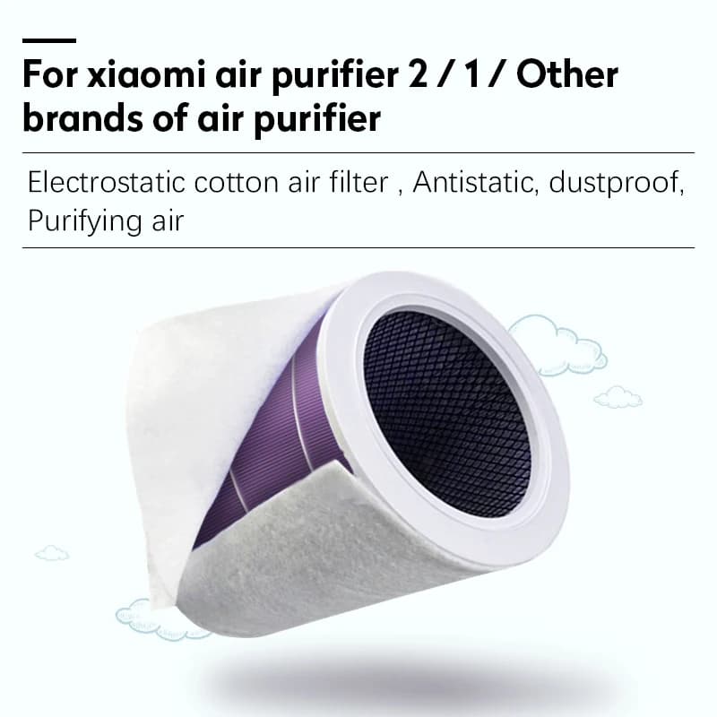 Filtre purificateur d'air électrostatique Anti-poussière en coton, 10 pièces, pour xiaomi mi 1/2/2S 