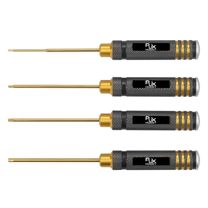 RJX-Clé hexagonale super dure plaquée pour personnes âgées, kit d'outils de tournevis HSS pour modèl