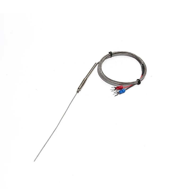 Capteur thermosensible blindé de Type K, fil de sonde pliable WRNK-191 Dia.1mm/1.5mm/2mm longueur 20