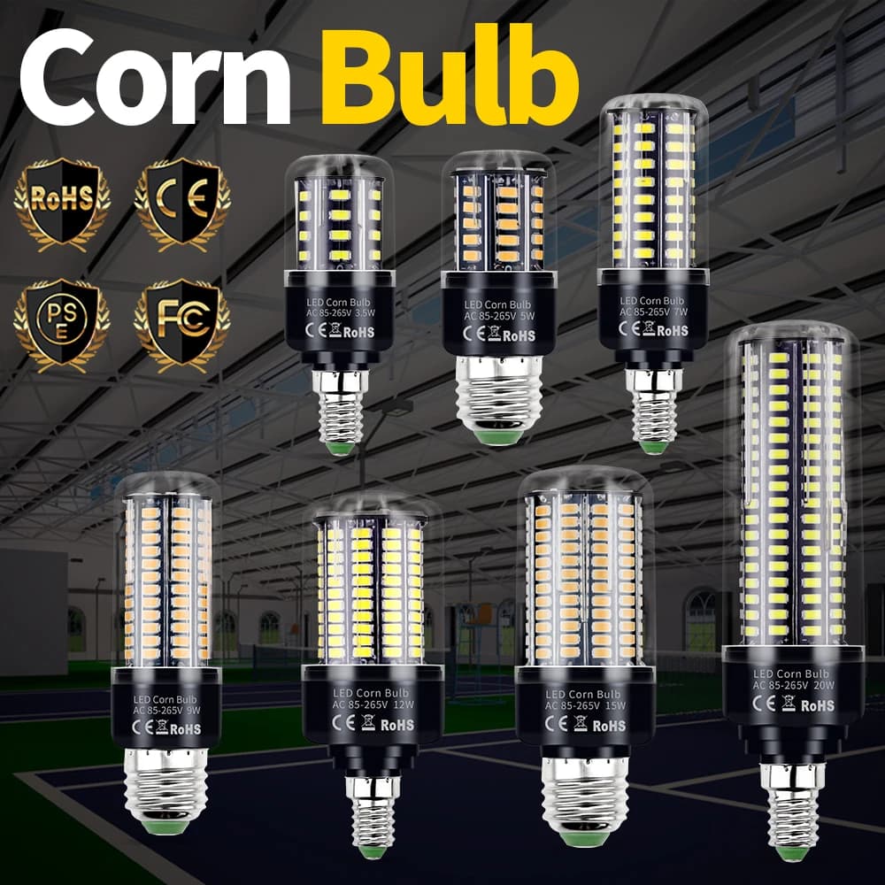 Ampoule de maïs LED E14, budgétaire B22 Lam138, lampe de maïs LED, éclairage domestique, 220V, 3.5 V