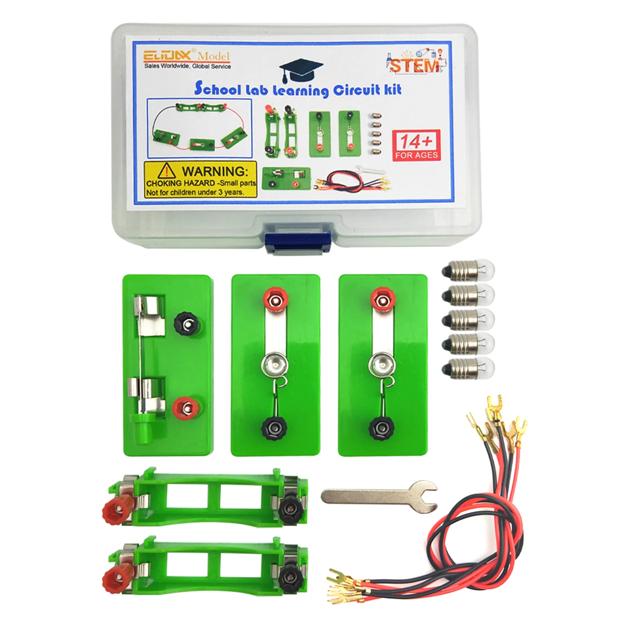 Ampoule à circuit parallèle, série électrique, pour étudiant, laboratoire de physique, expérience d'