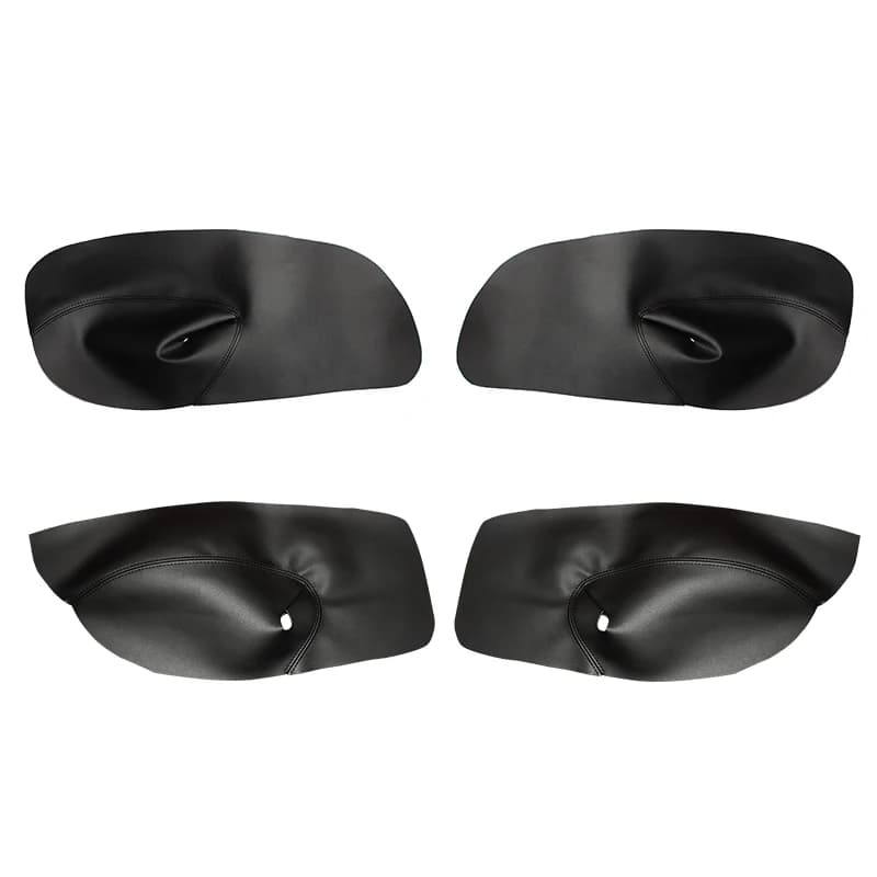 4 pièces 2/3/4 portes intérieur de voiture en cuir microfibre poignée de porte intérieure panneau co