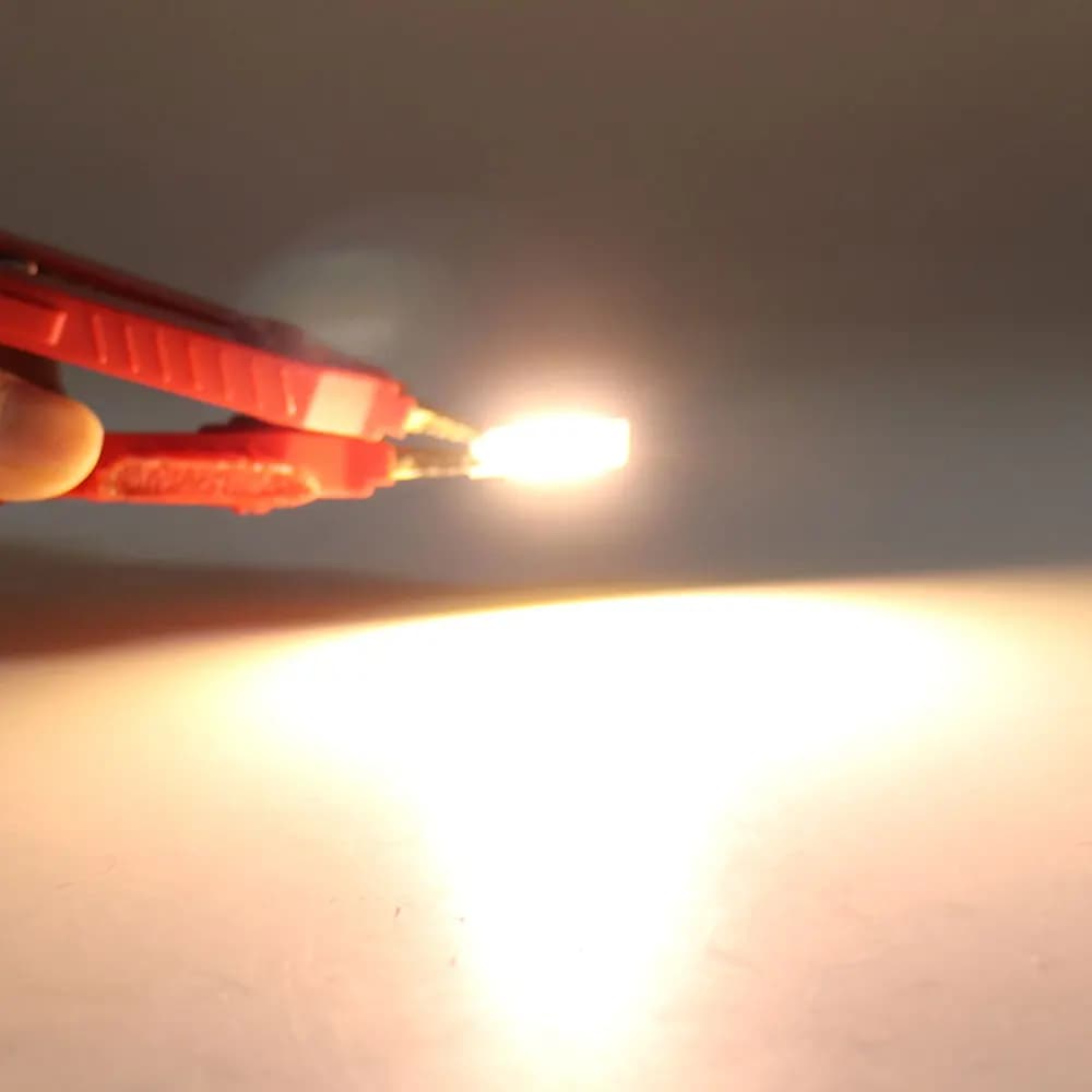 10 pièces 25mm petite puce LED COB 3.7V 5V 1W 3V lampe à LED pour éclairage de signalisation veilleu