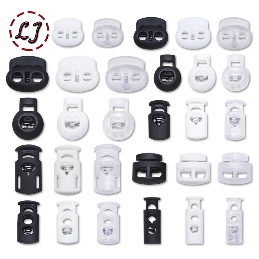 Bouchon de fermeture en plastique, 10 pièces, clip à bascule, bouton de construction noir givre Lumi