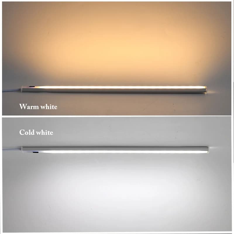 Lampe LED sous-meuble, veilleuse de cuisine, chambre à coucher, placard, interrupteur à balayage man