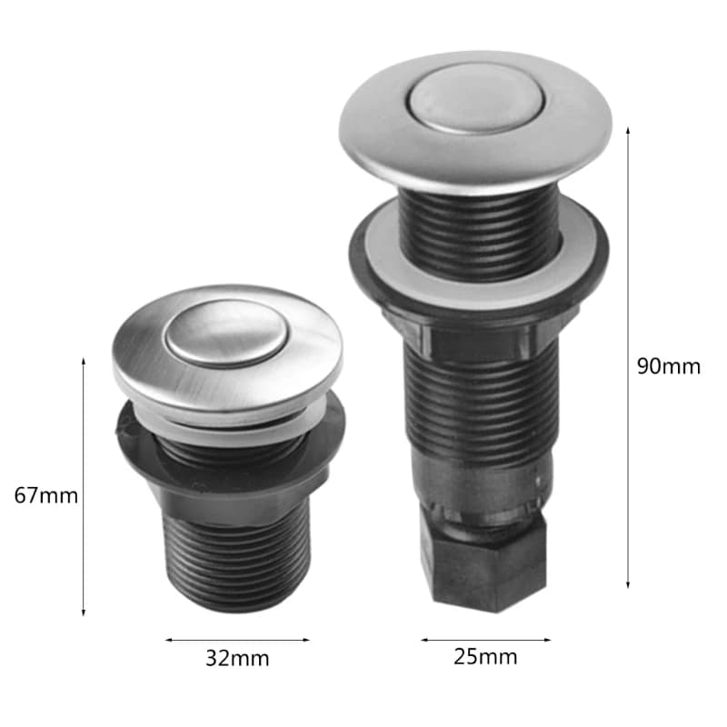 Interrupteur à bouton pression d'air, bouton marche/arrêt, pour le bain, Spa, tube à Jet, Kit de bou