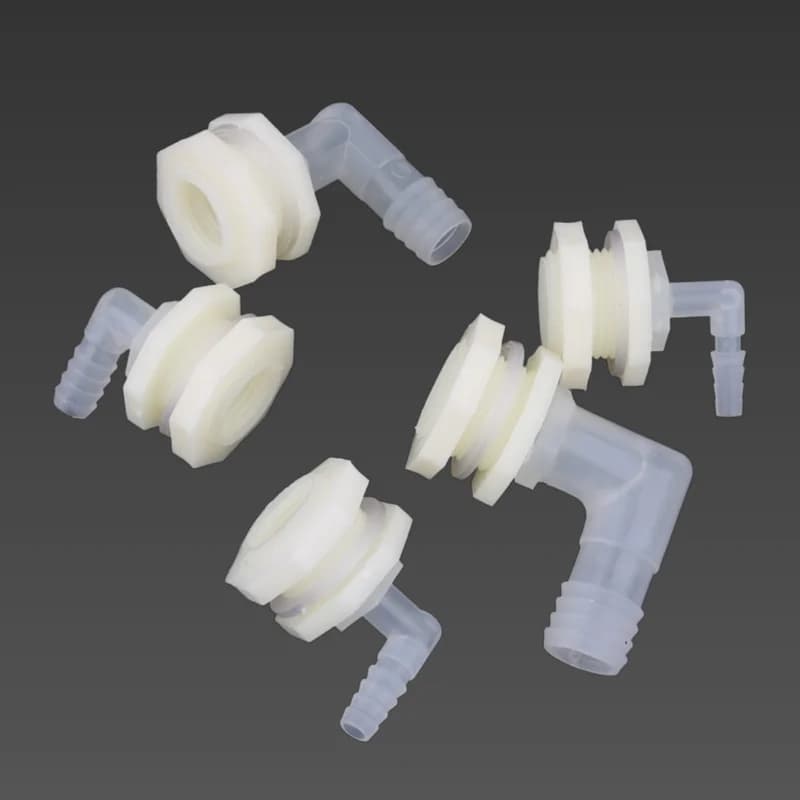 1 ensemble ABS 1/2 pouces à 6.4 ~ 20mm connecteur de réservoir d'eau coudé Aquarium jardin tuyau d'i
