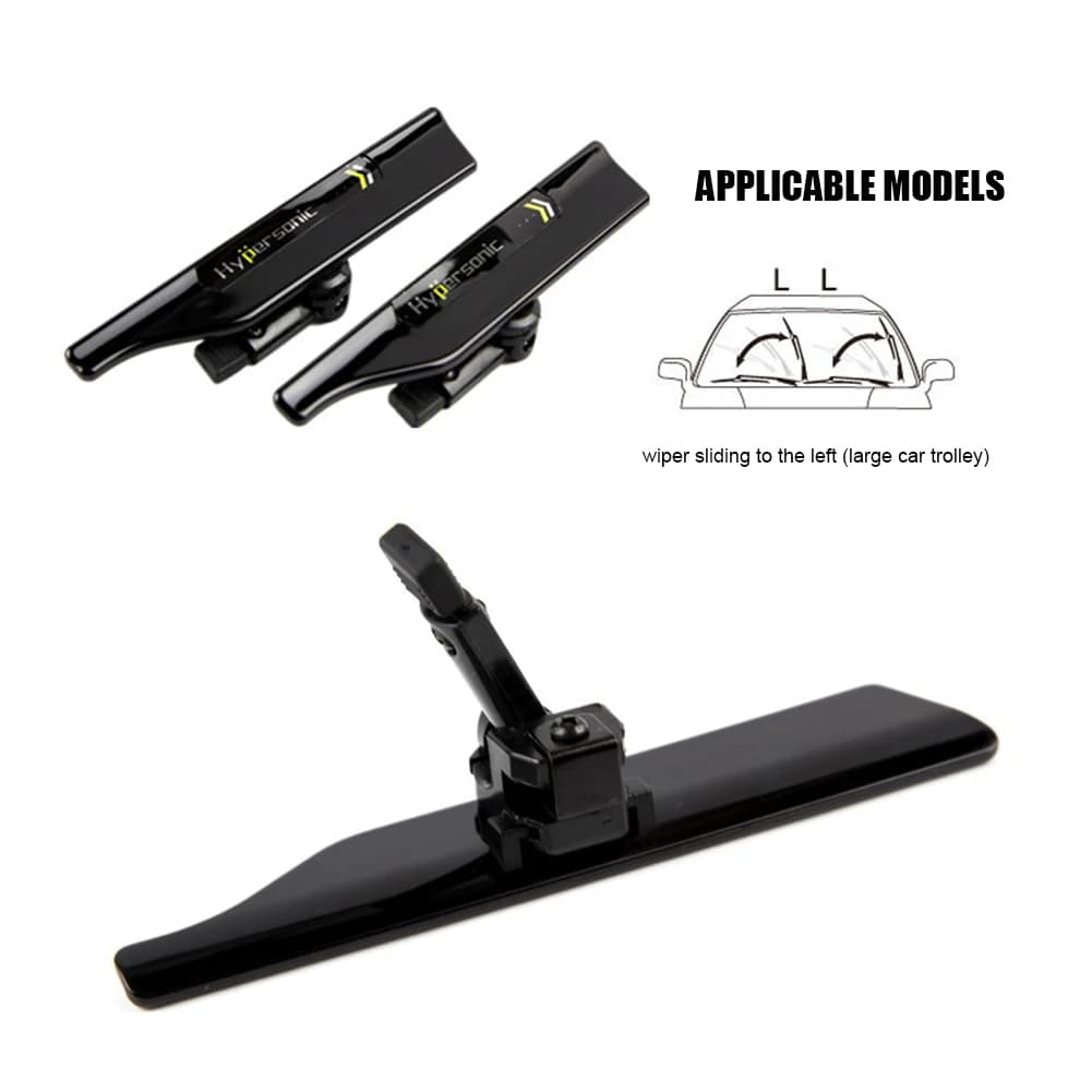 2 pièces hypersonique universel voiture essuie-glace support pare-brise essuie-glace aile pare-brise