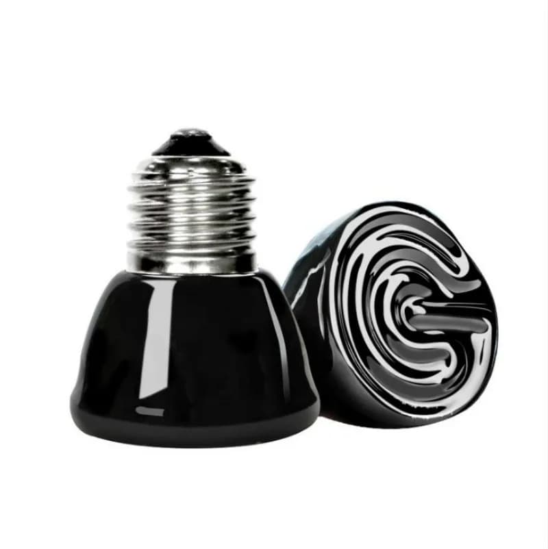 Lampe chauffante infrarouge lointain 220V, émetteur céramique noir, ampoule chauffante E27 pour anim