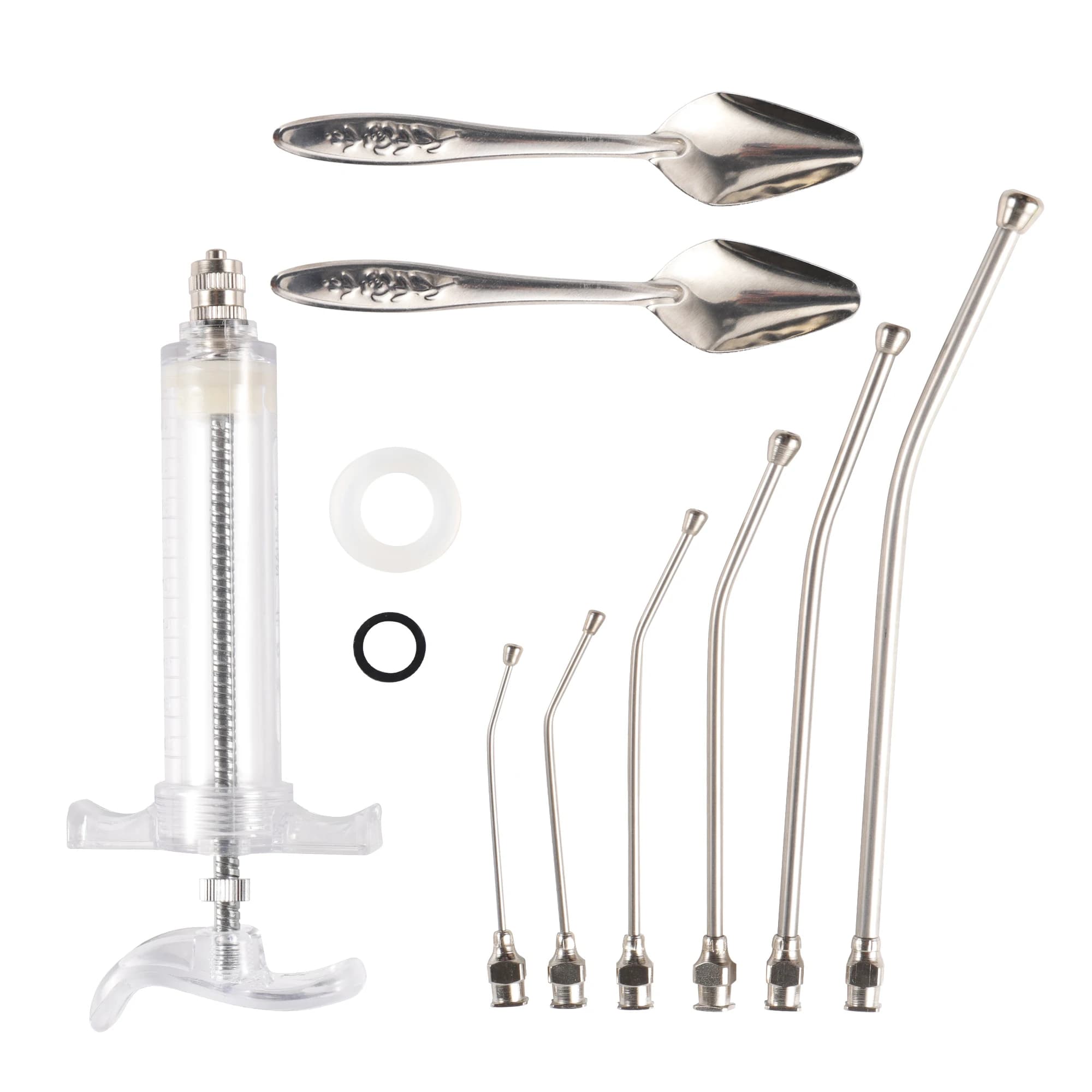 Ensemble de seringues 10ml/20/50ml, alimentation manuelle pour bébé oiseau, avec 6 Tubes de gavage i